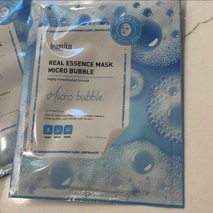 🌈4/$20 NEW Beauty Skin Real Essence Micro Bubble Skin Refining Sheet Mask Korea